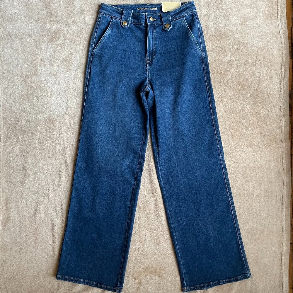 Michael Kors Selma Wide Leg Jeans